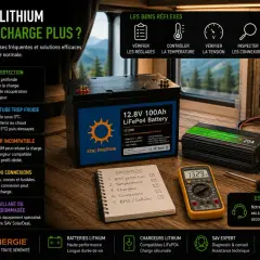 Ma batterie ne charge plus ? Diagnostic des causes courantes : BMS, température, chargeur, connexions ou cellule endommagée. Solutions et aide SAV.