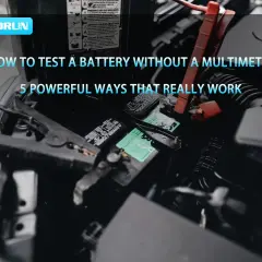 Comment tester une batterie de voiture sans multimètre. Des câbles connectés à la batterie, prêts pour un diagnostic.