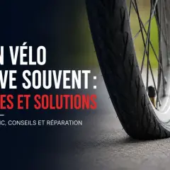 Roué de vélo à plat, signe d'une crevaison lente. Diagnostic, conseils et réparation pour éviter les ennuis.