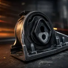 Support moteur HS, usé par le temps et les vibrations. Une pièce essentielle pour le bon fonctionnement de votre véhicule.