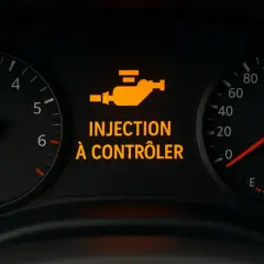 Voyant "Injection à contrôler" allumé sur le tableau de bord. Peut-on rouler en toute sécurité ? Il est conseillé de vérifier.