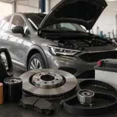 Pièces détachées pour Dacia Duster : huile, filtres, freins, courroie, batterie. Le tarif de révision est à portée de main.