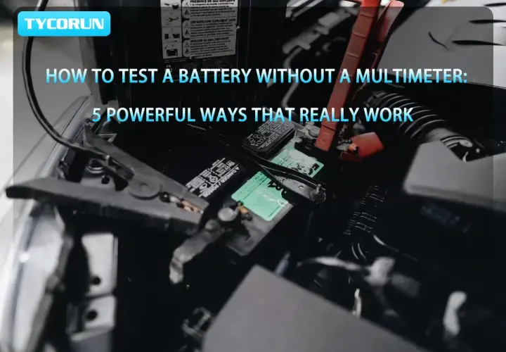Comment tester une batterie de voiture sans multimètre. Des câbles connectés à la batterie, prêts pour un diagnostic.