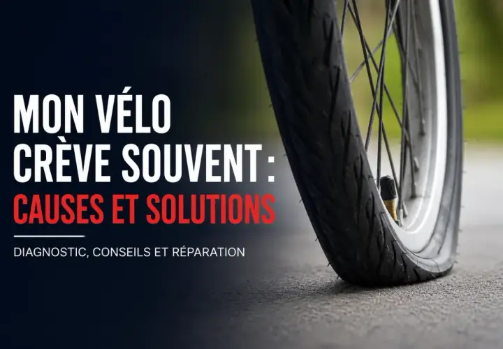 Roué de vélo à plat, signe d'une crevaison lente. Diagnostic, conseils et réparation pour éviter les ennuis.