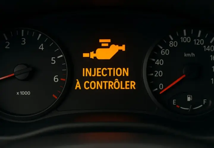 Voyant "Injection à contrôler" allumé sur le tableau de bord. Peut-on rouler en toute sécurité ? Il est conseillé de vérifier.
