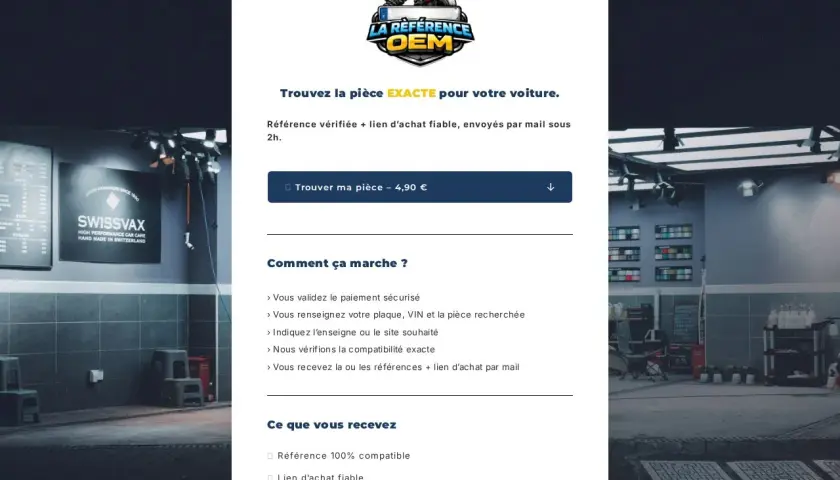 Trouvez la pièce exacte pour votre voiture. La Référence OEM vous aide à ou trouver oem voiture, avec référence vérifiée et lien d'achat fiable.
