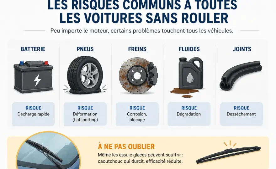 Combien de temps une voiture peut rester sans rouler ?