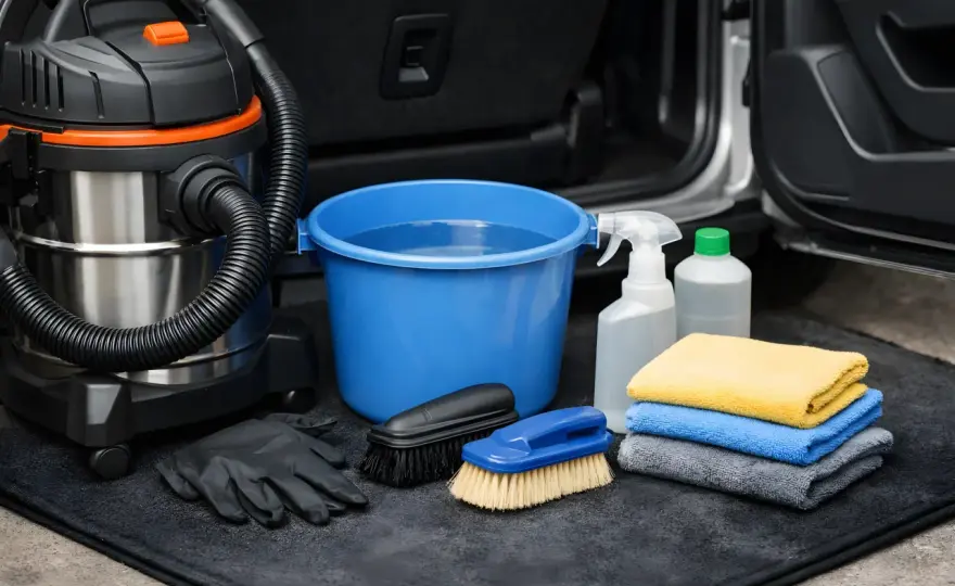 Nettoyer la moquette de voiture sans la détremper