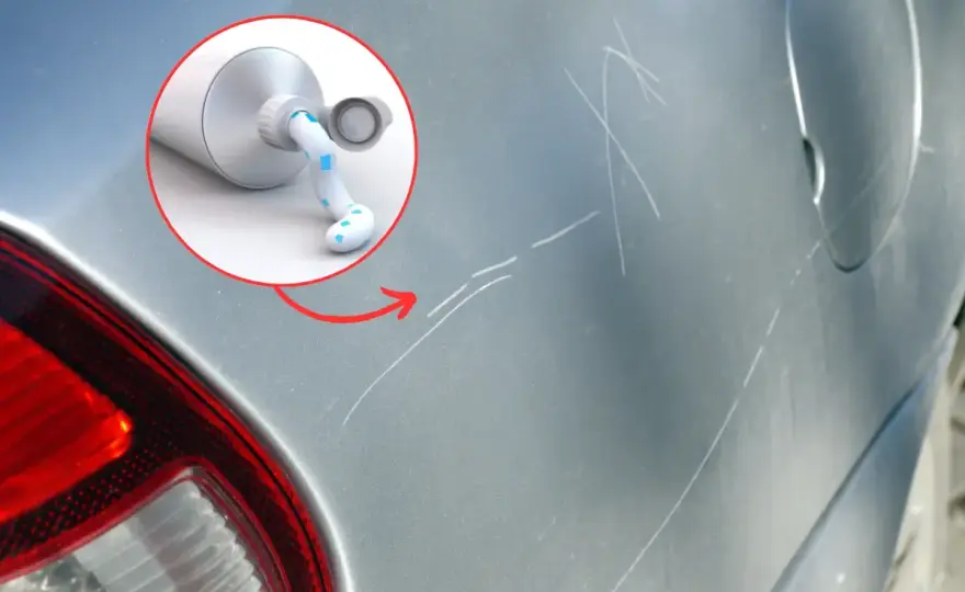 Dentifrice sur une rayure de voiture, est-ce efficace ?