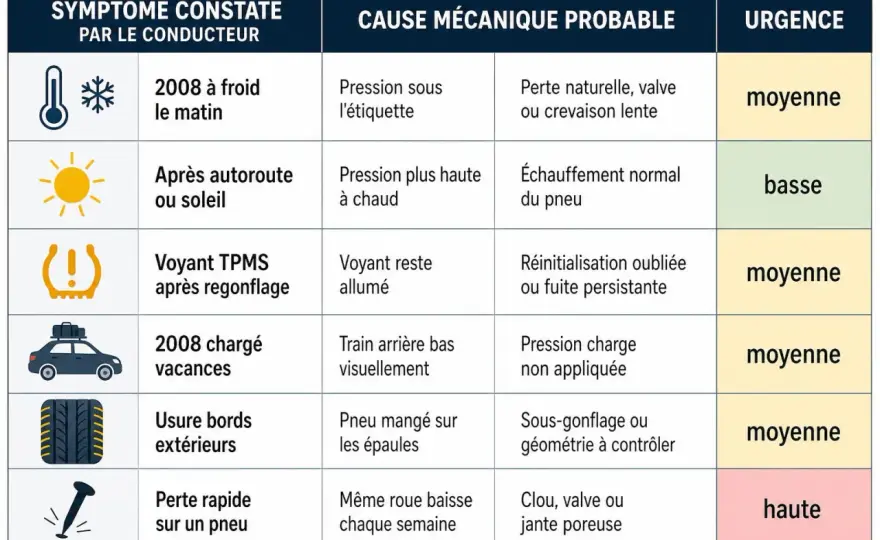 Pression pneu voiture - comment la régler sans se tromper