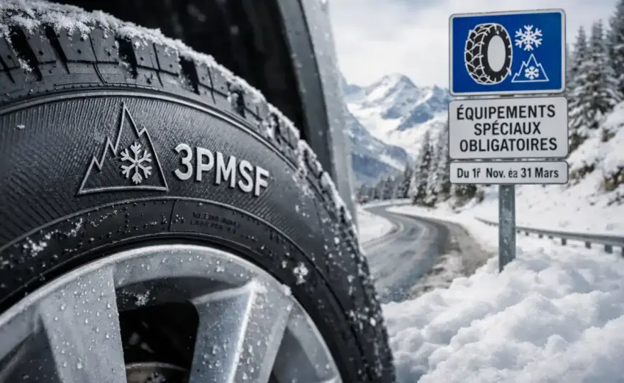 Pneus hiver obligatoires - Évitez les erreurs en montagne
