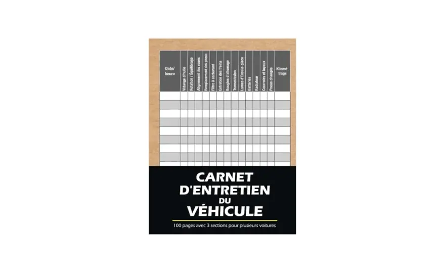 Tableau d'entretien voiture - Évitez pannes et dépenses