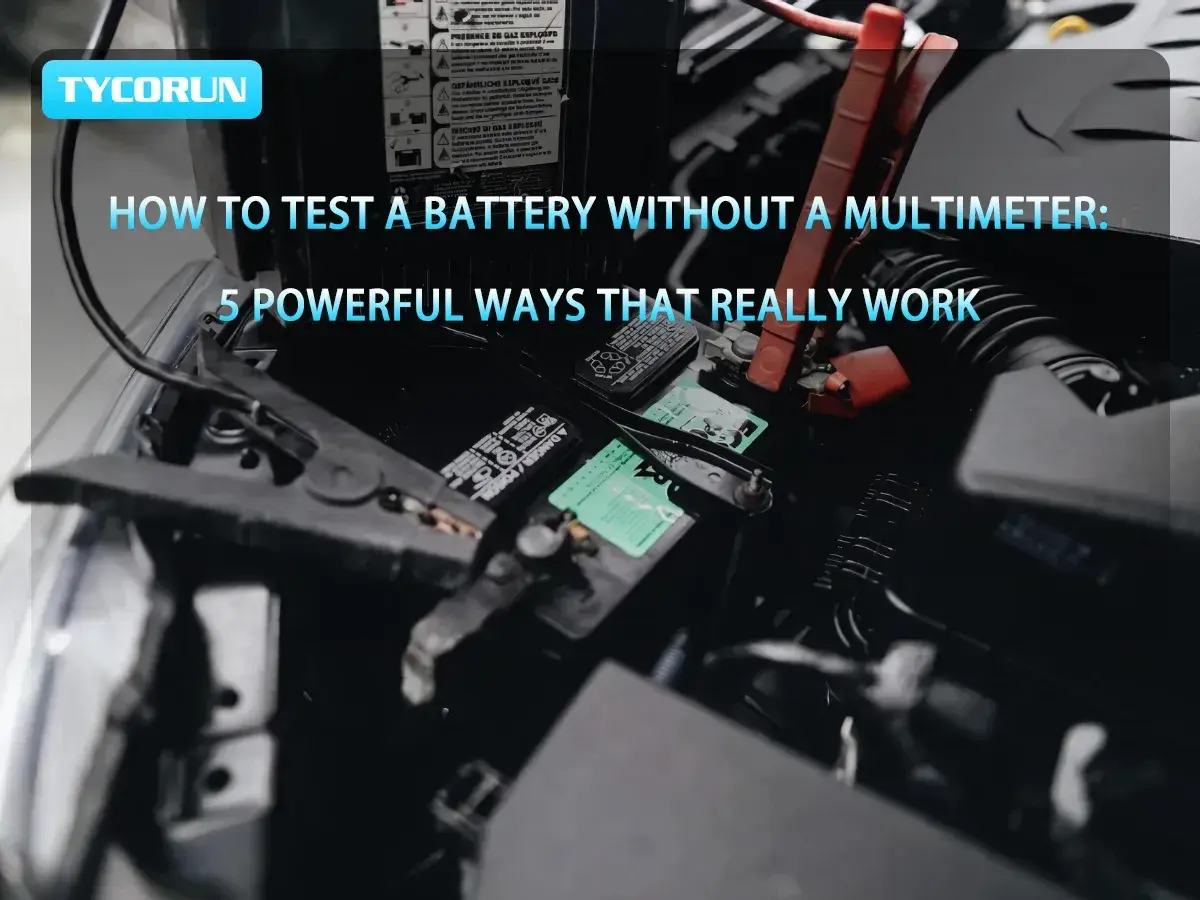 Comment tester une batterie de voiture sans multimètre. Des câbles connectés à la batterie, prêts pour un diagnostic.