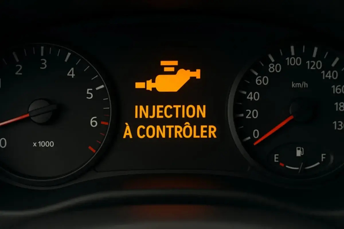 Voyant "Injection à contrôler" allumé sur le tableau de bord. Peut-on rouler en toute sécurité ? Il est conseillé de vérifier.